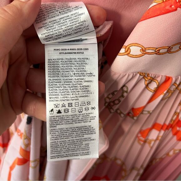 MARCIANO Guess Pleated midi dress with print - Picture 7 of 12